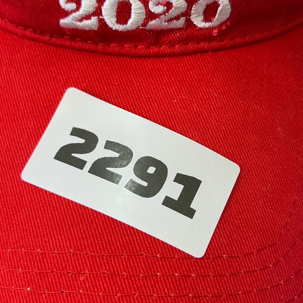 Trump 2020 Red Unbranded Novelty Faux Fur Hair Visor Hat Adjustable OSFM - Picture 5 of 5